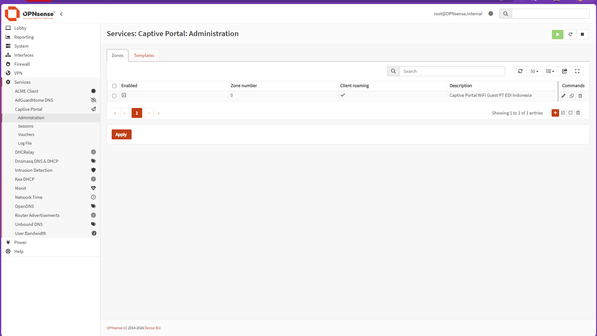 Konfigurasi Captive Portal